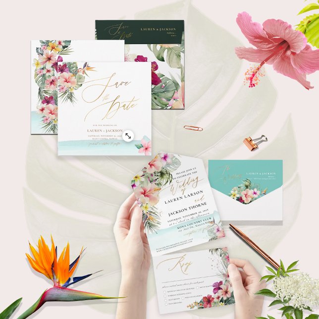 Reserva La Fecha Boda de Paraíso tropical de Moda ArtsApp (Subido por el creador)