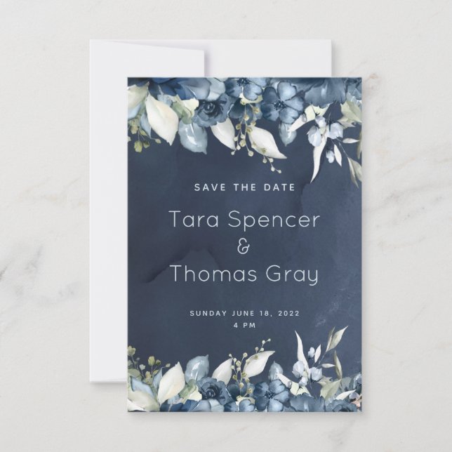 Reserva La Fecha Boda de Peony de la Marina Cascada (Anverso)