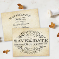 Boda de pergamino de flor negro rústico vintage