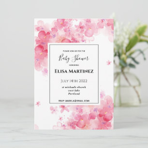 Reserva La Fecha boda de presupuesto foto de color rosa con flores
