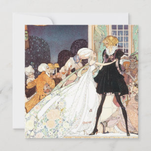 Reserva La Fecha Boda de Princesa de Cuento de Hadas Vintage Guarda