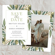 Boda de rama de oliva moderna