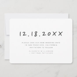 Reserva La Fecha Boda de reprogramación manual simple