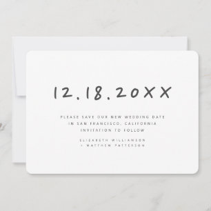 Reserva La Fecha Boda de reprogramación manual simple