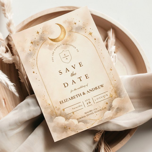 Reserva La Fecha Boda de Romance Celestial Atemporal (Subido por el creador)