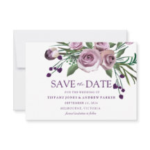 Boda de Rosa Púrpura Elegante Floral