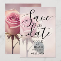 Boda de Rosa Rosa Única Personalizada