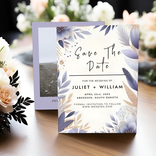 Reserva La Fecha Boda de salchicha de lavanda de tope para el muell (Subido por el creador)