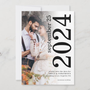 Reserva La Fecha Boda de superposición de fotografía de tipografía