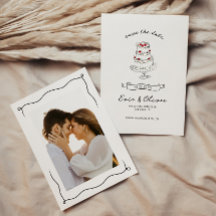 Boda de tarta de cerezo de mano extravagante y cap