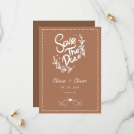 Reserva La Fecha Boda de terracotta barata