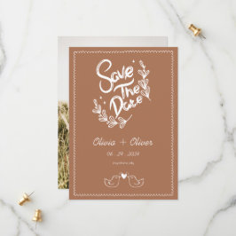 Reserva La Fecha Boda de terracotta barata