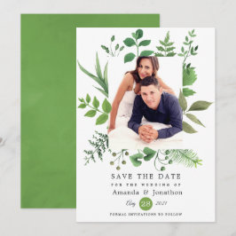 Reserva La Fecha Boda de vegetación del bosque forestal