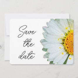 Reserva La Fecha Boda de verano Rustic Daisy Avisa con anticipación