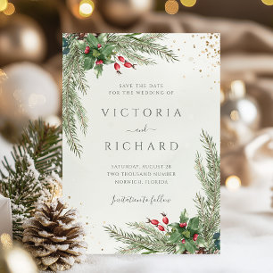 Reserva La Fecha Boda de Verdor Botánico de vacaciones de invierno