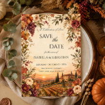 Boda de Viñedo de Otoño