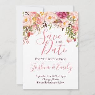 Reserva La Fecha Boda del Boho Peony Peony Boho