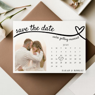 Reserva La Fecha Boda del calendario fotográfico de la línea del co