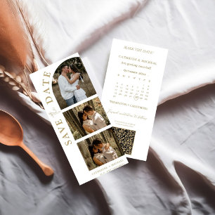 Reserva La Fecha Boda del calendario Marco de tira de la cabina de