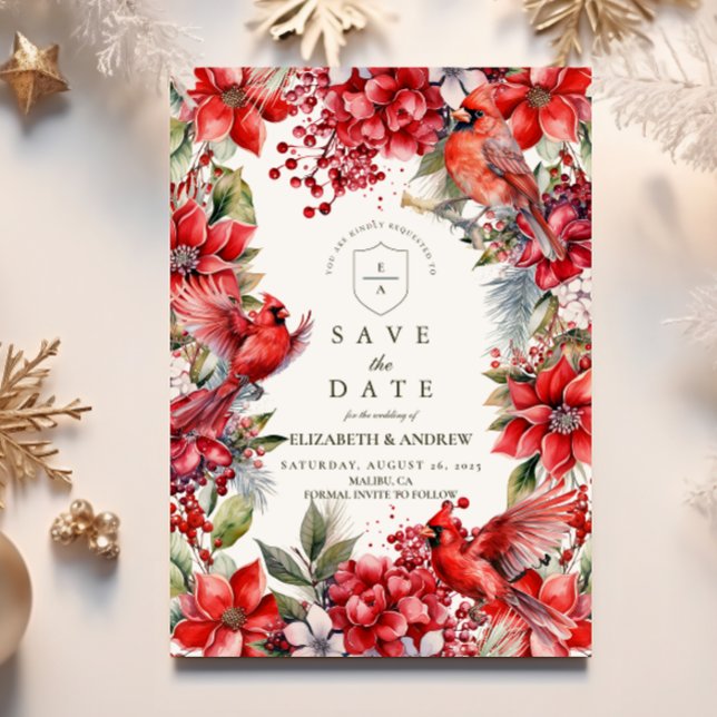 Reserva La Fecha Boda del Cardenal Rojo Navidades (Subido por el creador)
