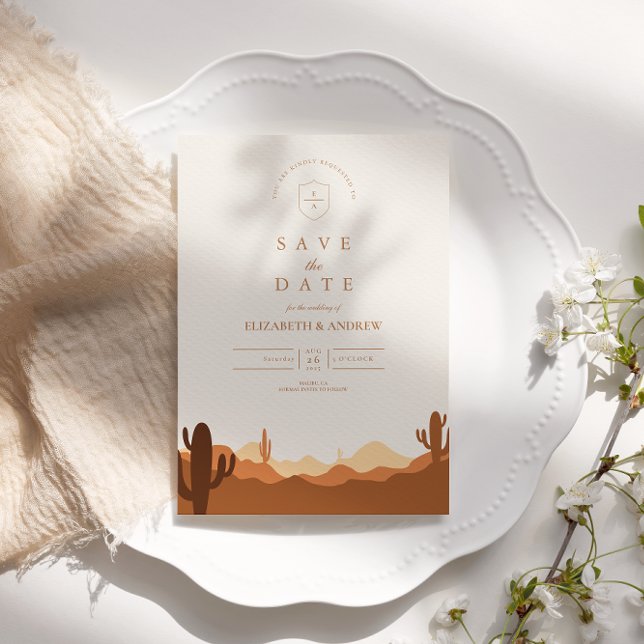 Reserva La Fecha Boda del Desierto de Cactus de Sunset (Subido por el creador)