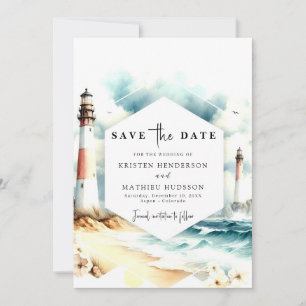 Reserva La Fecha Boda del faro de moda Boho Waves