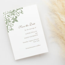 Boda del patrón de Regencia Verde Fleur de Lis de 