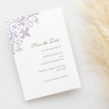 Boda del patrón Regencia Francesa Morada Fleur de 