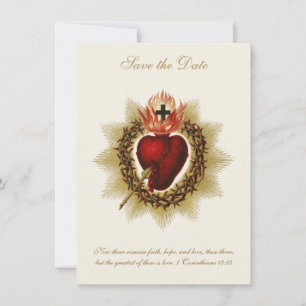 Reserva La Fecha Boda del Sagrado Corazón de Jesús Católico
