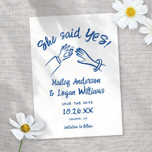 Reserva La Fecha Boda divertido moderno y caprichoso