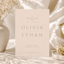 Boda editorial moderna beige de champán