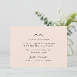 Reserva La Fecha Boda elegante de Andrea Tan