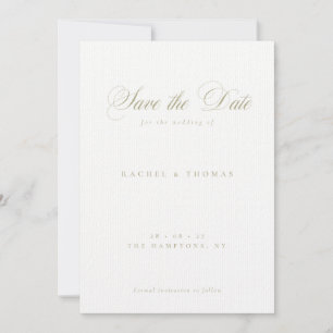Reserva La Fecha Boda elegante de caligrafía monograma