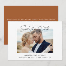 Boda elegante de letra moderna