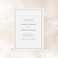 Boda elegante en blanco y negro