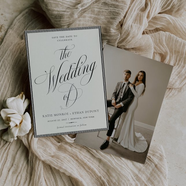 Reserva La Fecha BODA ELEGANTE Guardar la fecha Foto (Subido por el creador)