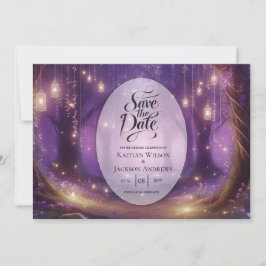 Reserva La Fecha Boda en el Bosque Encantado de Violet a Medianoche