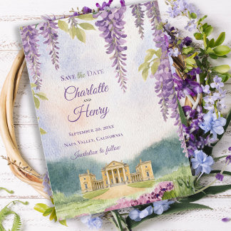 Reserva La Fecha Boda en el jardín de la finca Wisteria Manor