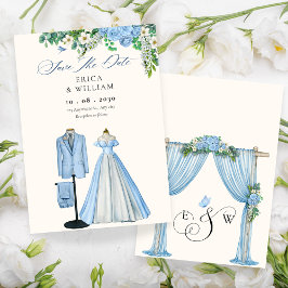 Reserva La Fecha Boda en el jardín florido de Bridegroom