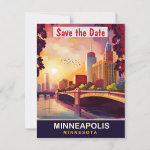 Reserva La Fecha Boda en el Puente de Piedra de Minneapolis Minneso