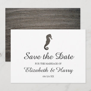 Reserva La Fecha Boda en la playa de Clay Seahorse