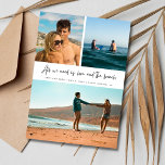 Reserva La Fecha Boda en la playa de Verano 3 Foto Guardar la fecha<br><div class="desc">Presentamos nuestro Summer Beach Wedding 3 Photo Save the Date, la manera perfecta de capturar la esencia de tu celebración costera. Con sus vibraciones soleadas y su encanto relajado, esta tarjeta de fecha guarda el espíritu del amor y la playa en un paquete delicioso. Con la frase caprichosa "Todo lo...</div>