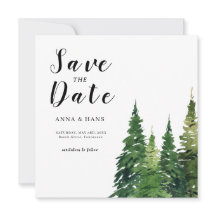 Boda festivo de árbol de navidad acuarela