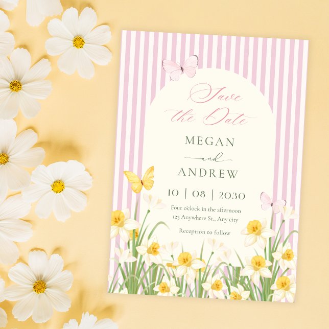 Reserva La Fecha Boda floral amarilla rosa  (Subido por el creador)