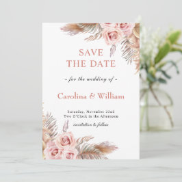 Reserva La Fecha Boda floral boho