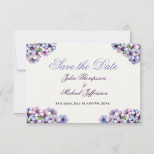 Reserva La Fecha Boda floral de acuarela poética romántica