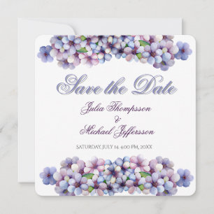 Reserva La Fecha Boda floral de acuarela poética romántica