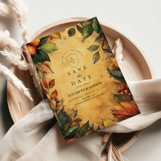 Reserva La Fecha Boda Floral de calabaza (Subido por el creador)