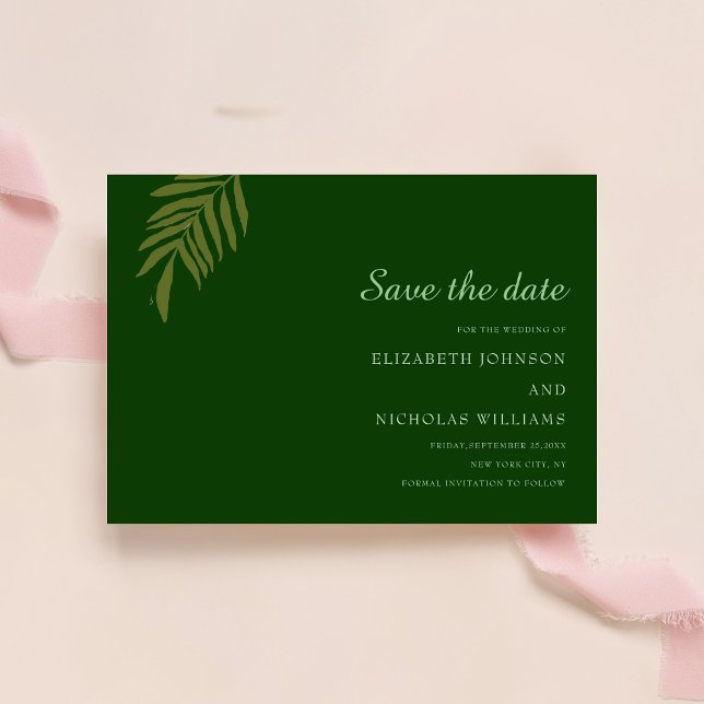 Reserva La Fecha boda floral de corte clásico (Subido por el creador)