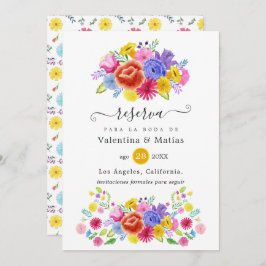 Reserva La Fecha Boda floral de Fiesta española